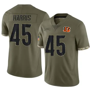 Darien Harris Player Issued & Signed Cincinnati Bengals #45 Nike Dri-Fit XL  Shirt - Big Dawg Possessions