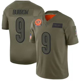 Joe Burrow Cincinnati Bengals Men's Limited 2019 Salute to Service Nike Jersey - Camo