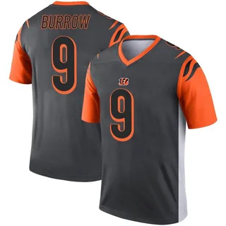 Men's Joe Burrow Cincinnati Bengals Men's Legend Silver Nike Jersey