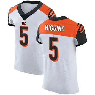 Nike Men's Cincinnati Bengals Tee Higgins #5 Black Game Jersey